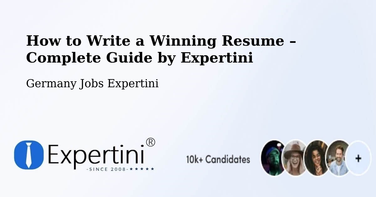 Resume Writing Guide for Job Seekers – Adenau - Adenau, Germany Jobs Expertini
