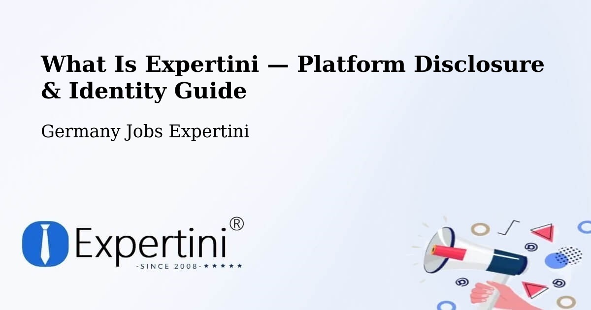 What Is Expertini — Platform Disclosure & Identity Guide – Adenau